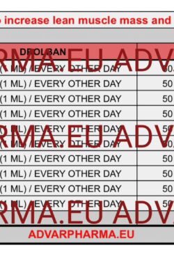 Pharmacological cycle to increase lean muscle mass and definition (8-10 weeks)