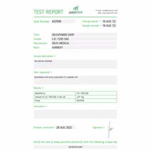 DEUS MEDICAL - CJC-1295 DAC - 2 MG/VIAL