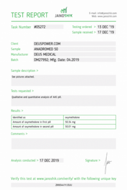 DEUS MEDICAL - ANADROMED 50 MG/ML - 1 ML X 10 VIALS