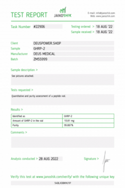 DEUS MEDICAL - GHRP-2 - 10 MG/VIAL