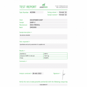 DEUS MEDICAL - GHRP-2 - 10 MG/VIAL