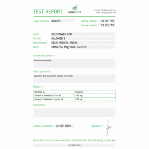 Fluoxymesterone, Fluoxymesterone Deus Medical, HALOMED, HALOMED 5 (Fluoxymesterone)