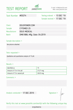 DEUS MEDICAL - CYTOMED 25 MCG/TAB - 50 TABLETS/PACK