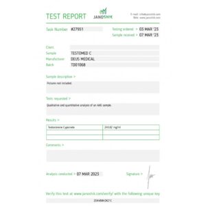 DEUS MEDICAL - TESTOMED C 250 MG/ML - 1 ML X 10 VIALS