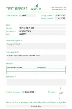 DEUS MEDICAL - TESTOMED P 100 MG/ML - 1 ML X 10 VIALS