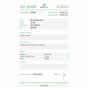 DEUS MEDICAL - TB-500 - 2 MG/VIAL