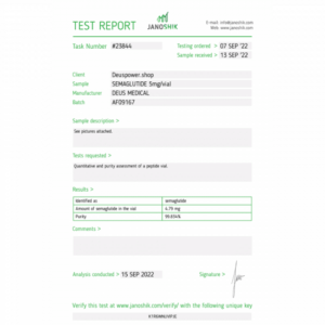 DEUS MEDICAL - SEMAGLUTIDE - 5 MG/VIAL